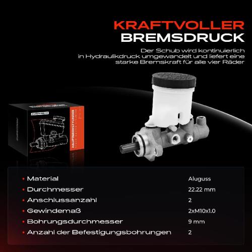 1x Hauptbremszylinder Bremszylinder für KIA Rio Schrägheck DC 2000-2005 1.3L 1.5L Bild 1x Hauptbremszylinder Bremszylinder für KIA Rio Schrägheck DC 2000-2005 1.3L 1.5L