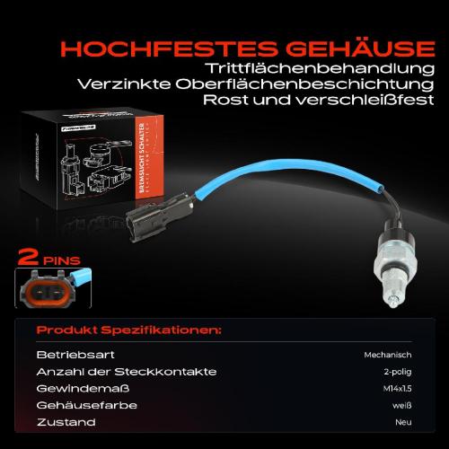 1x Bremslichtschalter für Chevrolet Aveo/Kalos Schrägheck Matiz Spark Kalos Bild 1x Bremslichtschalter für Chevrolet Aveo/Kalos Schrägheck Matiz Spark Kalos