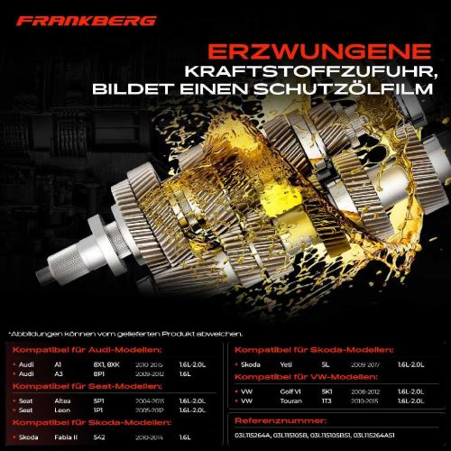 Frankberg 1x Ölpumpe für VW Polo 6C Audi A1 8X1 8XK A3 8P1 Seat Altea Skoda Fabia II Bild Frankberg 1x Ölpumpe für VW Polo 6C Audi A1 8X1 8XK A3 8P1 Seat Altea Skoda Fabia II