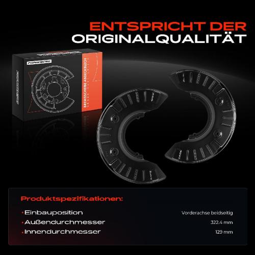 Frankberg 2x Ankerblech Bremsscheibe Vorderachse Beidseitig für Mercedes-Benz Viano W639 Vito Mixto Kasten Bild Frankberg 2x Ankerblech Bremsscheibe Vorderachse Beidseitig für Mercedes-Benz Viano W639 Vito Mixto Kasten