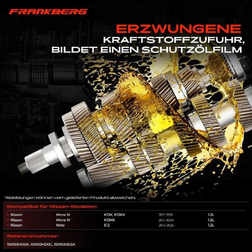 Frankberg 1x Ölpumpe für Nissan Micra IV K13KK Note E12 1.2L 2011-2024 Bild Frankberg 1x Ölpumpe für Nissan Micra IV K13KK Note E12 1.2L 2011-2024