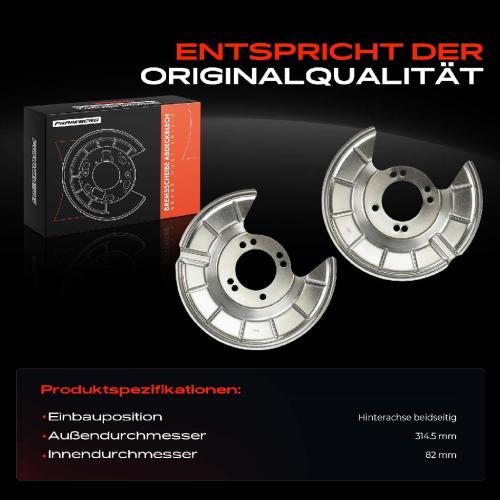 Frankberg 2x Ankerblech Bremsscheibe Hinterachse Beidseitig für Ford Focus IV HN HM HP Bj ab 2018 2.0L Bild Frankberg 2x Ankerblech Bremsscheibe Hinterachse Beidseitig für Ford Focus IV HN HM HP Bj ab 2018 2.0L