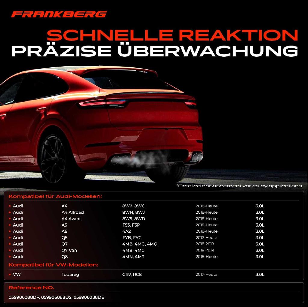 1x Abgastemperatursensor für VW Touareg Audi A4 Allroad Avant A5 A6 Allroad Q5 Q7