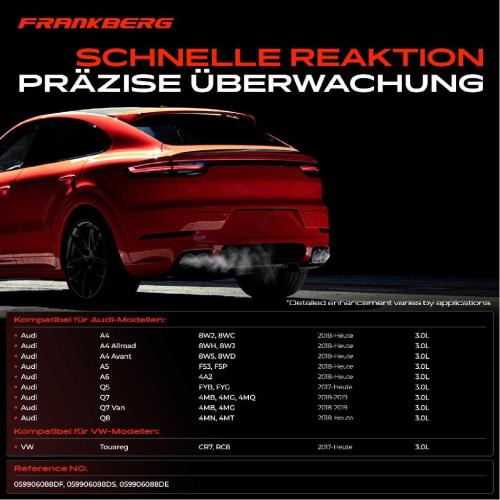 Frankberg 1x Abgastemperatursensor für VW Touareg Audi A4 Allroad Avant A5 A6 Allroad Q5 Q7 Bild Frankberg 1x Abgastemperatursensor für VW Touareg Audi A4 Allroad Avant A5 A6 Allroad Q5 Q7