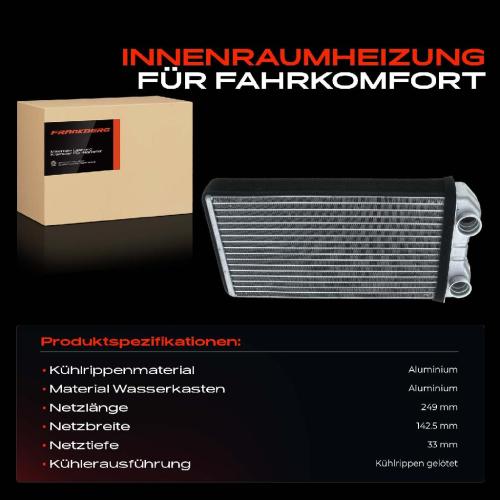 1x Wärmetauscher Innenraumheizung für Nissan Primastar Opel Vivaro Renault Trafic Bild 1x Wärmetauscher Innenraumheizung für Nissan Primastar Opel Vivaro Renault Trafic