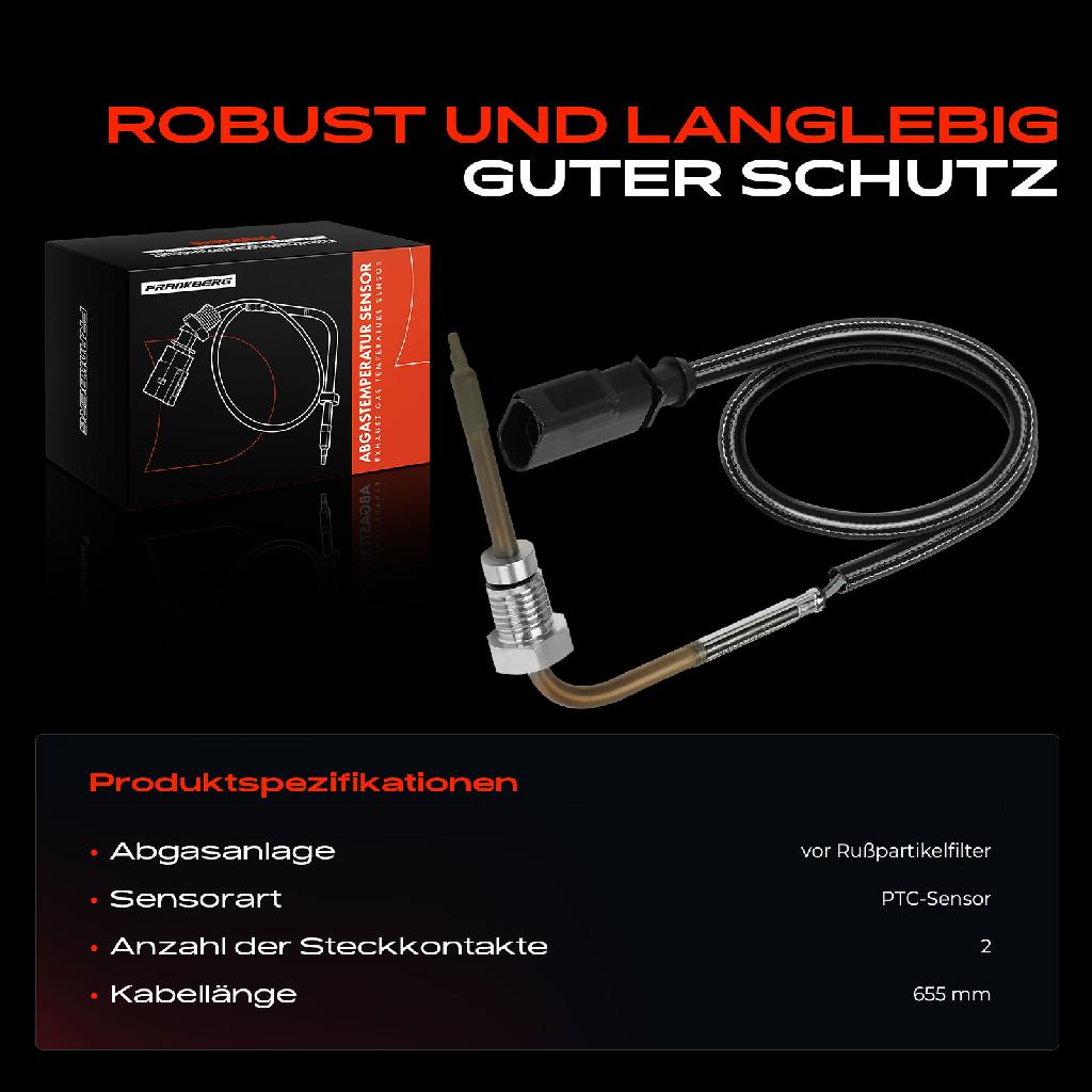 1x Abgastemperatursensor für Porsche Panamera 970 2011-2016