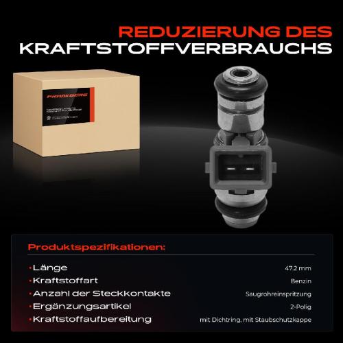 Frankberg 1x Einspritzventil Einspritzdüse für Ford Fiesta V JD JH KA RB 1.3L Bild Frankberg 1x Einspritzventil Einspritzdüse für Ford Fiesta V JD JH KA RB 1.3L