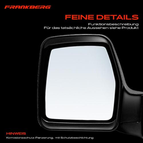 Frankberg 1x Außenspiegel Links für Citroën Jumpy U6U BS BT BY BZ Fiat Scudo Peugeot Expert Bild Frankberg 1x Außenspiegel Links für Citroën Jumpy U6U BS BT BY BZ Fiat Scudo Peugeot Expert