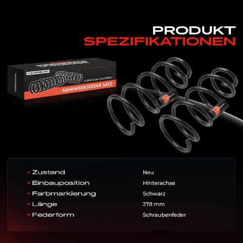 2x Fahrwerksfeder Hinterachse für Fiat Idea 350 Lancia Musa 350 1.2L 1.4L 1.6L 1.9L 2003-2016 Bild 2x Fahrwerksfeder Hinterachse für Fiat Idea 350 Lancia Musa 350 1.2L 1.4L 1.6L 1.9L 2003-2016
