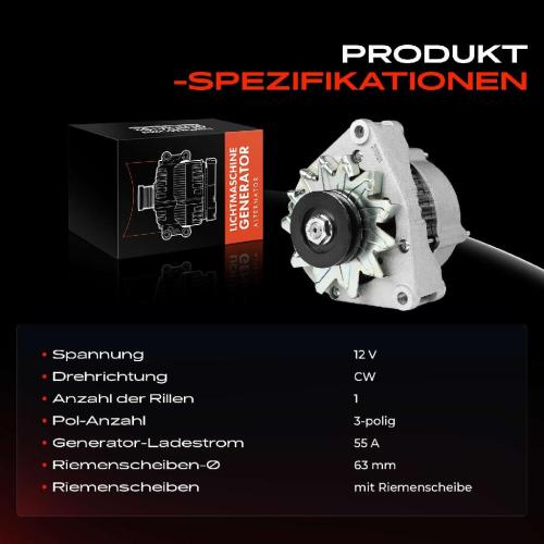 1x Lichtmaschine Generator für Mercedes-Benz W114 W123 W201 W460 W116 W631 Seat Bild 1x Lichtmaschine Generator für Mercedes-Benz W114 W123 W201 W460 W116 W631 Seat