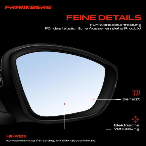Frankberg 1x Außenspiegel Rechts für Peugeot 308 II L3 LB LH LP LW L4 LC LJ LR LX 2013-2021 Bild Frankberg 1x Außenspiegel Rechts für Peugeot 308 II L3 LB LH LP LW L4 LC LJ LR LX 2013-2021