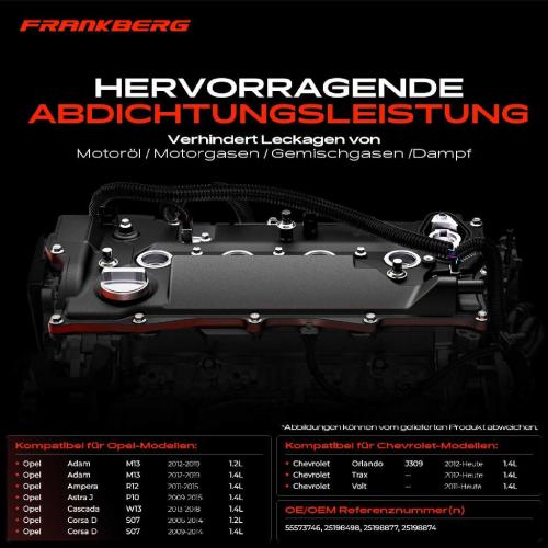 1x Ventildeckel Zylinderkopfhaube für Opel Astra J P10 Adam M13 Cascada W13 Corsa D Bild 1x Ventildeckel Zylinderkopfhaube für Opel Astra J P10 Adam M13 Cascada W13 Corsa D