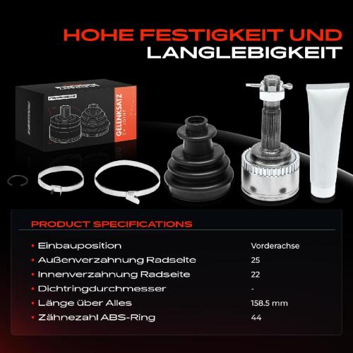 1x Antriebswelle Gelenksatz Vorderachse für Nissan Almera II N16 1.5L 2000-2006 Bild 1x Antriebswelle Gelenksatz Vorderachse für Nissan Almera II N16 1.5L 2000-2006