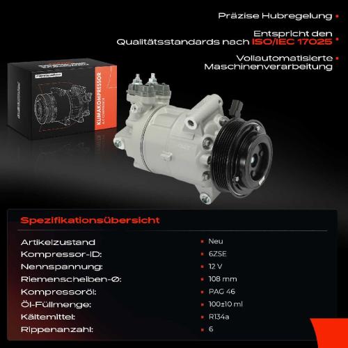 1x Klimakompressor für Ford Fiesta HF HJ Focus IV HN HM HP Bj ab 2018 Bild 1x Klimakompressor für Ford Fiesta HF HJ Focus IV HN HM HP Bj ab 2018