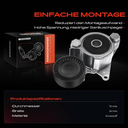 1x Spannrolle Riemenspanner für Lexus IS3 Toyota Auris Avensis RAV 4 Corolla Verso Bild 1x Spannrolle Riemenspanner für Lexus IS3 Toyota Auris Avensis RAV 4 Corolla Verso