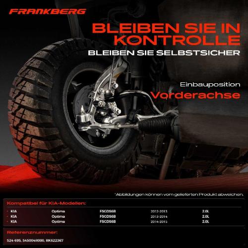 Frankberg 1x Querlenker Vorderachse für KIA Optima FSGDS6B 2.0L 2012-2015 Bild Frankberg 1x Querlenker Vorderachse für KIA Optima FSGDS6B 2.0L 2012-2015