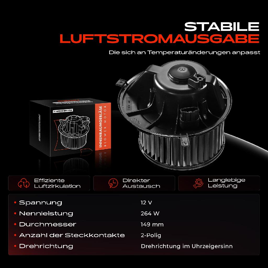 1x Gebläsemotor Innenraumgebläse für VW Golf Plus Golf 5 1K Passat Caddy 3 Audi A3