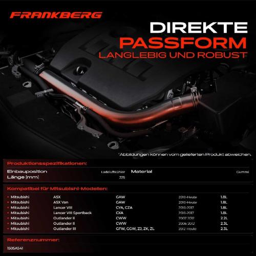 1x Kühlerschlauch Turboschlauch für Mitsubishi ASX Van Lancer VIII VIII Sportback Outlander II III Bild 1x Kühlerschlauch Turboschlauch für Mitsubishi ASX Van Lancer VIII VIII Sportback Outlander II III