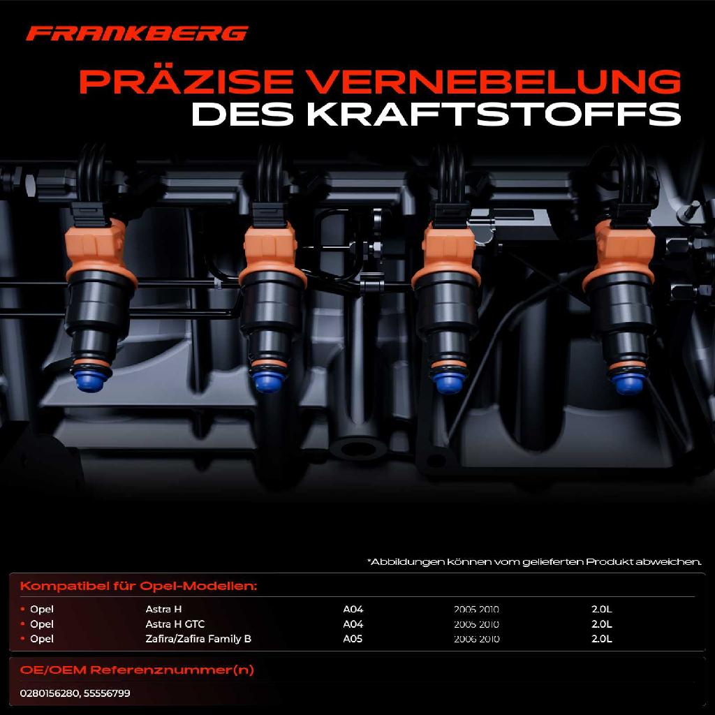 6x Einspritzventil Einspritzdüse für Opel Astra H GTC Zafira/Zafira Family B 2.0L