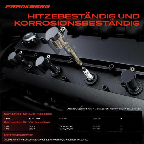 Frankberg 4x Z ndmodul Z ndspule f r VW Jetta IV 162 163 AV2 AV3 Audi A3 Sportback 8VA 8VF 1.4L 1.2L 2013-2018 Bild Frankberg 4x Z ndmodul Z ndspule f r VW Jetta IV 162 163 AV2 AV3 Audi A3 Sportback 8VA 8VF 1.4L 1.2L 2013-2018