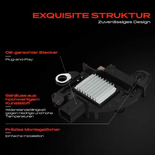 1x Lichtmaschinenregler Generatorregler für Opel Astra H A04 Corsa D S07 Meriva S10 Bild 1x Lichtmaschinenregler Generatorregler für Opel Astra H A04 Corsa D S07 Meriva S10