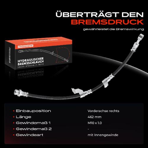 Frankberg 1x Bremsschlauch Bremsschläuche Vorderachse Rechts für KIA Carens IFJ UN Hyundai Elantra XD Bild Frankberg 1x Bremsschlauch Bremsschläuche Vorderachse Rechts für KIA Carens IFJ UN Hyundai Elantra XD