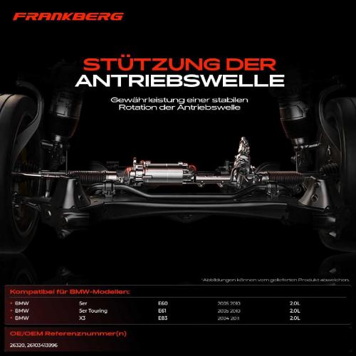 1x Lagerung Gelenkwelle Kardanwellenlager für BMW 5er E60 Touring E61 X3 E83 2.0L Bild 1x Lagerung Gelenkwelle Kardanwellenlager für BMW 5er E60 Touring E61 X3 E83 2.0L