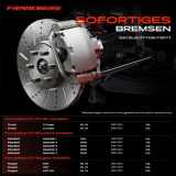 2x Bremsscheiben Vorderachse für Mitsubishi Lancer VIII Sportback Outlander I II III Peugeot 4007