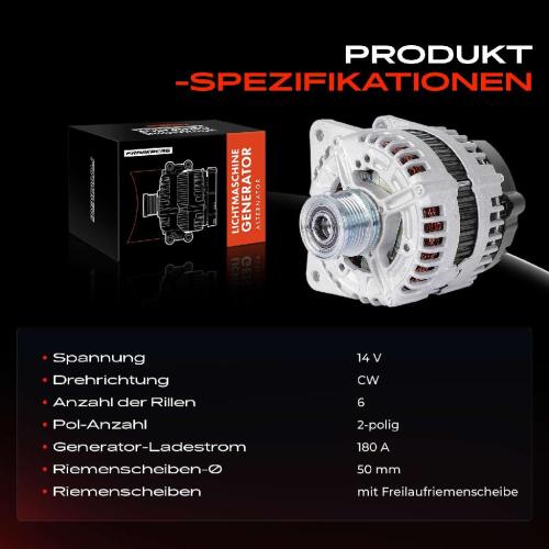 1x Lichtmaschine Generator für VW CC Golf Audi A3 A4 Seat Ateca Skoda Kodiaq Bild 1x Lichtmaschine Generator für VW CC Golf Audi A3 A4 Seat Ateca Skoda Kodiaq