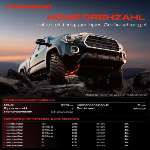 Frankberg 1x Servopumpe hydraulisch für Mercedes-Benz GLE W166 Coupe C292 SL R231 Bild Frankberg 1x Servopumpe hydraulisch für Mercedes-Benz GLE W166 Coupe C292 SL R231