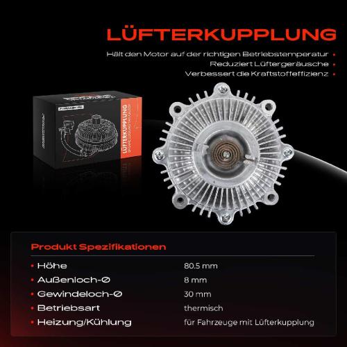 1x Lüfterkupplung Kühlerlüfte für Daihatsu Feroza Hard/Soft Top F300 Terios J1 Bild 1x Lüfterkupplung Kühlerlüfte für Daihatsu Feroza Hard/Soft Top F300 Terios J1