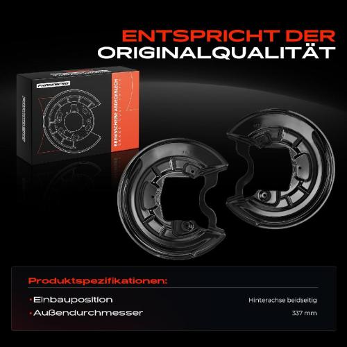 2x Ankerblech Bremsscheibe Hinterachse Beidseitig für VW Golf Audi A3 8P1 8PA Skoda Octavia 1Z5 Bild 2x Ankerblech Bremsscheibe Hinterachse Beidseitig für VW Golf Audi A3 8P1 8PA Skoda Octavia 1Z5