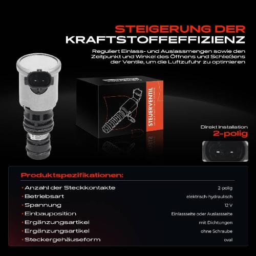1x Steuerventil Nockenwellenverstellung für Opel Adam M13 Astra K B16 Corsa E Bild 1x Steuerventil Nockenwellenverstellung für Opel Adam M13 Astra K B16 Corsa E
