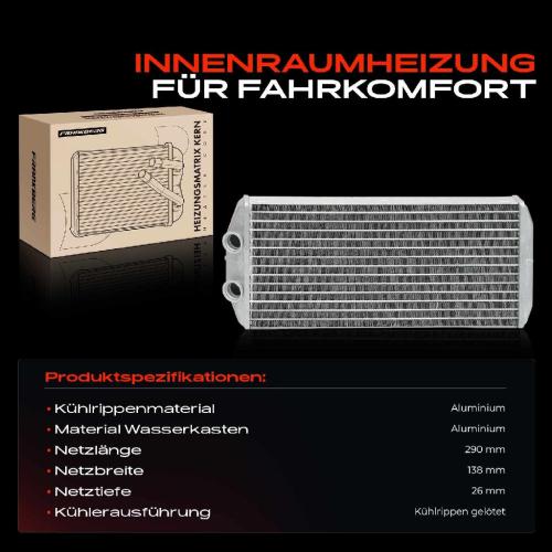 1x Wärmetauscher Innenraumheizung für Citroën Berlingo B9 C4 Grand Picasso I Peugeot Partner 1.2L-2.0L Bild 1x Wärmetauscher Innenraumheizung für Citroën Berlingo B9 C4 Grand Picasso I Peugeot Partner 1.2L-2.0L