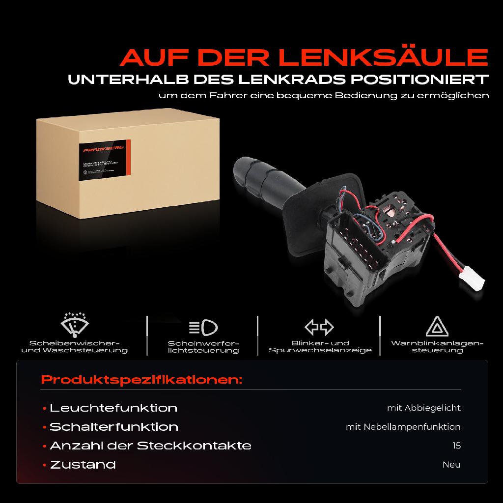1x Kombischalter Lenkstockschalter für Renault Kangoo KC0/1 FC0/1 Megane I BA0/1