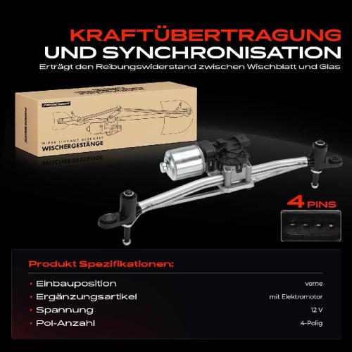 Frankberg 1x Wischerarm Scheibenwischer Vorne für Fiat Doblo Cargo MPV 263 1.6L Bild Frankberg 1x Wischerarm Scheibenwischer Vorne für Fiat Doblo Cargo MPV 263 1.6L