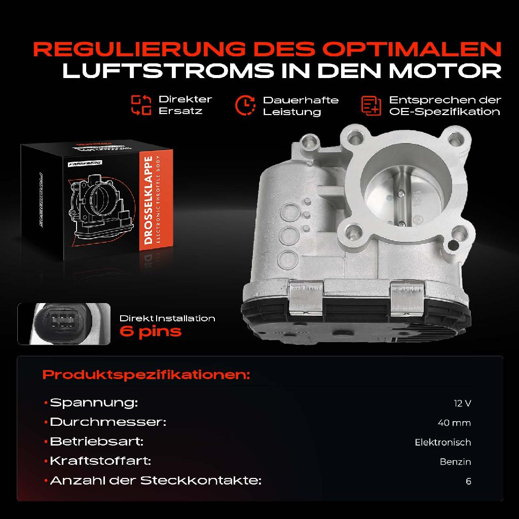 1x Drosselklappe Drosselklappenstutzen für Fiat Brava I Idea Punto Stilo Lancia 1.2L