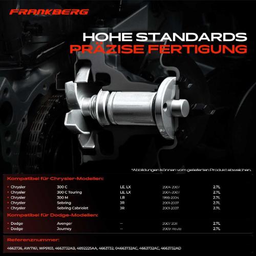 1x Wasserpumpe Kühlwasserpumpe für Chrysler 300 C LX 300 M LR Sebring JR Dodge Avenger Journey 2.7L Bild 1x Wasserpumpe Kühlwasserpumpe für Chrysler 300 C LX 300 M LR Sebring JR Dodge Avenger Journey 2.7L