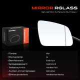 1x Spiegelglas Außenspiegel rechts für Mercedes-Benz W204 2007-2014