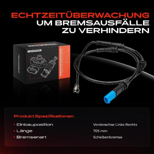 1x Warnkontakt Bremsbelagverschleiß Vorderachse für BMW Z4 Roadster G29 sDrive20i M40i Bild 1x Warnkontakt Bremsbelagverschleiß Vorderachse für BMW Z4 Roadster G29 sDrive20i M40i