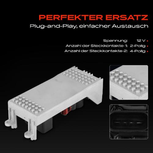 1x Widerstand Vorwiderstand Gebläsemotor für Audi A8 4E2 4E8 2.8L-6.0L 2002-2010 Bild 1x Widerstand Vorwiderstand Gebläsemotor für Audi A8 4E2 4E8 2.8L-6.0L 2002-2010