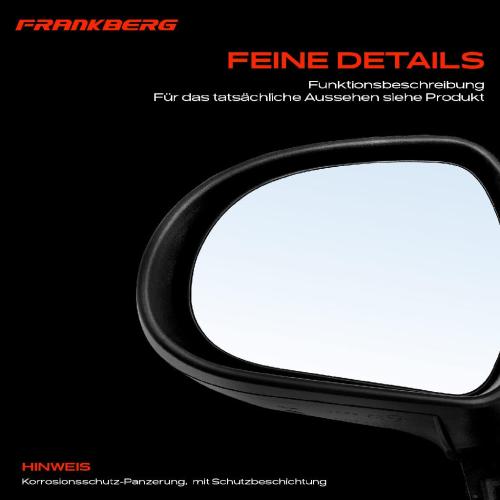 Frankberg 1x Außenspiegel Links für Peugeot 207 207 CC 207 SW WA WC WD WK 1.4L 1.6L 2006-2015 Bild Frankberg 1x Außenspiegel Links für Peugeot 207 207 CC 207 SW WA WC WD WK 1.4L 1.6L 2006-2015