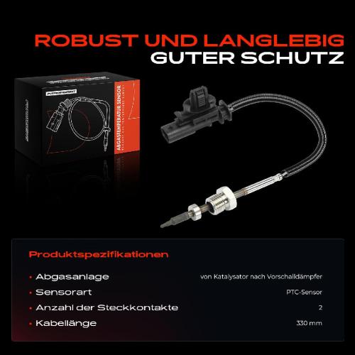 Frankberg 1x Abgastemperatursensor für Fiat 500L 500X Qubo Tipo Alfa Romeo Giulia Stelvio Bild Frankberg 1x Abgastemperatursensor für Fiat 500L 500X Qubo Tipo Alfa Romeo Giulia Stelvio