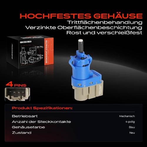 1x Bremslichtschalter für Mazda 3 5 6 CX-30/5 Volvo S40 II V40 V50 V60 I Bild 1x Bremslichtschalter für Mazda 3 5 6 CX-30/5 Volvo S40 II V40 V50 V60 I