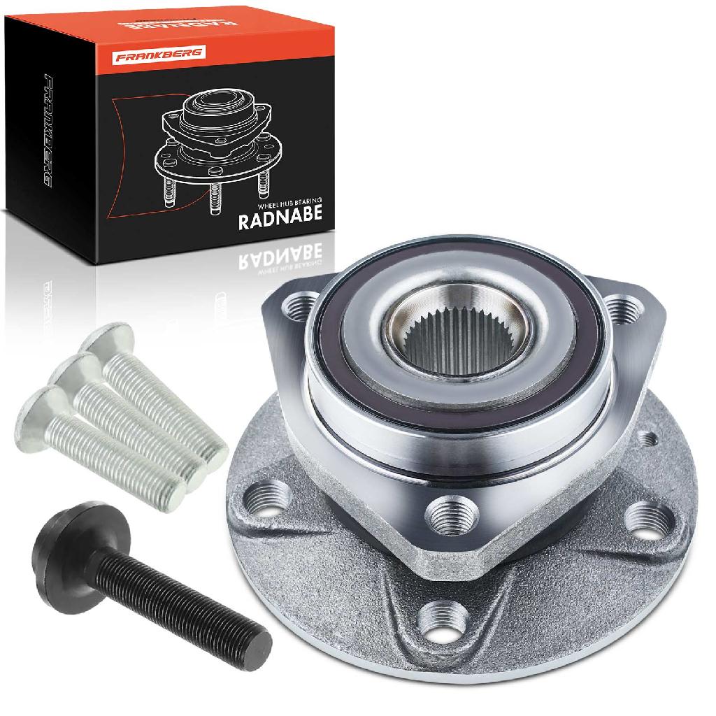 Frankberg 1x Radnabe Radlagersatz Hinterachse beidseitig für VW Caddy MPV Golf Plus V VI Audi A3 Cabriolet Limousine