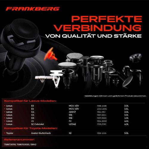 20x Befestigungsclips Seitenleiste Verkleidung für Toyota Corolla Compact Station Wagon Bild 20x Befestigungsclips Seitenleiste Verkleidung für Toyota Corolla Compact Station Wagon