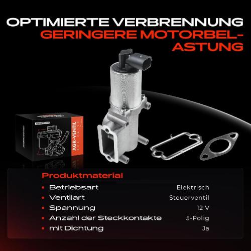 Frankberg 1x AGR-Ventil Abgasrückführungsventil für Fiat Doblo MPV Kasten/MPV Palio Weekend Punto Kasten/Schrägheck Bild Frankberg 1x AGR-Ventil Abgasrückführungsventil für Fiat Doblo MPV Kasten/MPV Palio Weekend Punto Kasten/Schrägheck