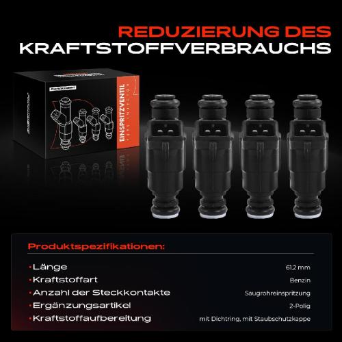 4x Einspritzventil Einspritzdüse für Ford KA Courier 1.6L 2001-2011 Bild 4x Einspritzventil Einspritzdüse für Ford KA Courier 1.6L 2001-2011