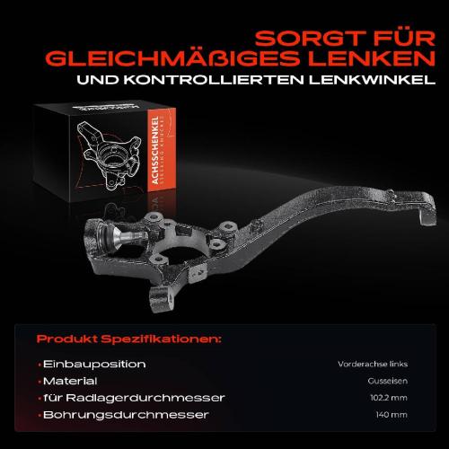 1x Achsschenkel Radaufhängung Vorderachse Links für Dodge Durango WD Jeep Grand Cherokee IV WK WK2 3.6L Bild 1x Achsschenkel Radaufhängung Vorderachse Links für Dodge Durango WD Jeep Grand Cherokee IV WK WK2 3.6L