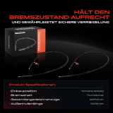 2x Seilzug Feststellbremse Hinterachse beidseitig für Peugeot 106 1A 1C Citroen Saxo S0 S1